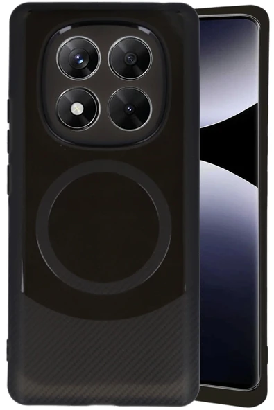 Xiaomi Redmi Note 14 Pro 5G Kılıf Maya Karbon Kapak - Siyah ürün görseli