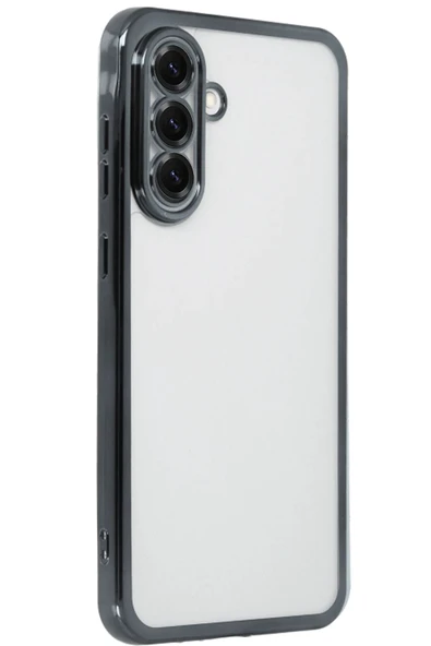 Samsung Galaxy A56 Kılıf Lensli Silikon - Siyah - Resim 2