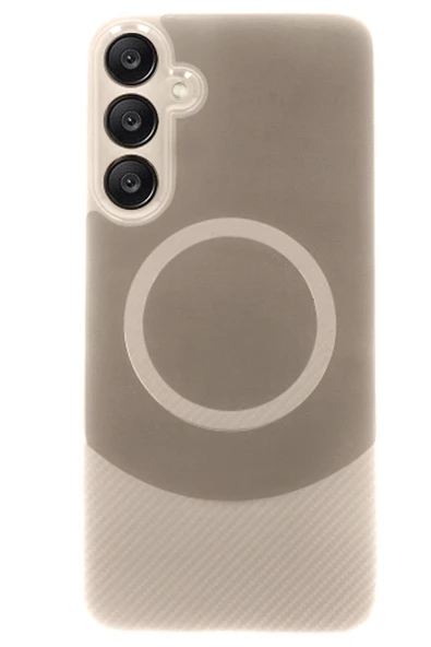 Samsung A26 Kılıf Maya Karbon Kapak - Kahverengi - Resim 2