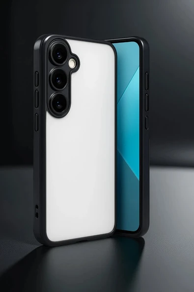 Samsung Galaxy A24 4G Prime Kılıf Lensli Silikon - Gold - Resim 2