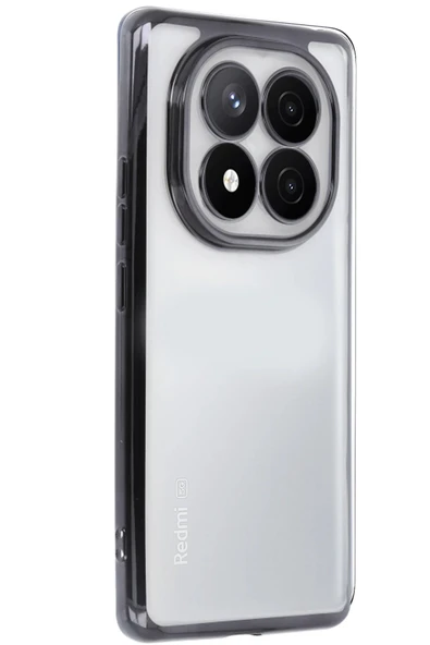 Xiaomi Redmi Note 14 Pro 5G Kılıf Lensli Silikon - Siyah ürün görseli