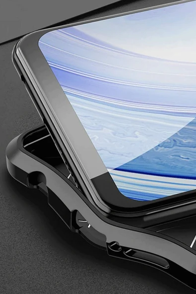 Samsung Galaxy S21 FE Kılıf Auto Focus Kapak - Kırmızı - Resim 3