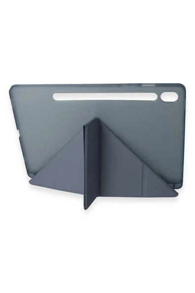 Samsung Galaxy Tab A9 Plus Kılıf Kalemlikli Mars Tablet Kılıfı - Açık Mor - Resim 2