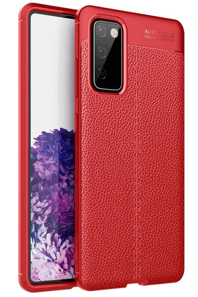 Samsung Galaxy S20 FE Kılıf Auto Focus Kapak - Kırmızı - Resim 2