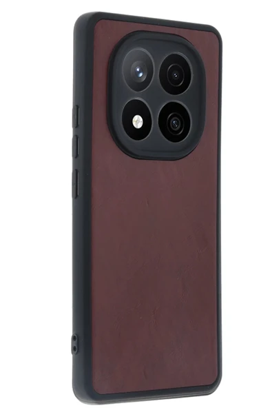 Xiaomi Redmi Note 14 Pro 4G Kılıf Aras Deri Kapak - Bordo ürün görseli
