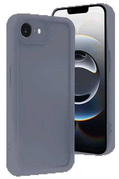 iPhone 16E Kılıf Viera Silikon - Gri ürün görseli