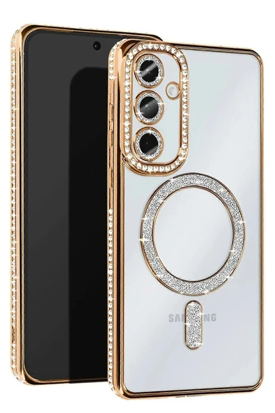 Samsung Galaxy S25 Edge Joke Simli Magneticsafe Kılıf - Gold ürün görseli