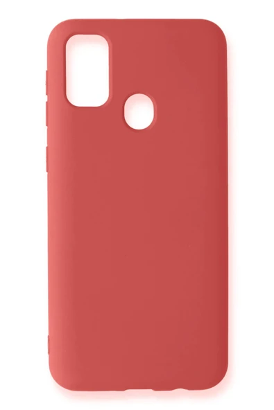 Samsung Galaxy M31 Kılıf Nano içi Kadife Silikon - Kiremit ürün görseli