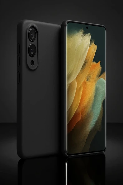 Samsung Galaxy S25 Edge First Silikon - Lacivert - Resim 3