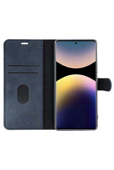 Xiaomi Redmi Note 14 Pro 4G Kılıf Trend S Plus Kapaklı Kılıf - Yeşil - Resim 3