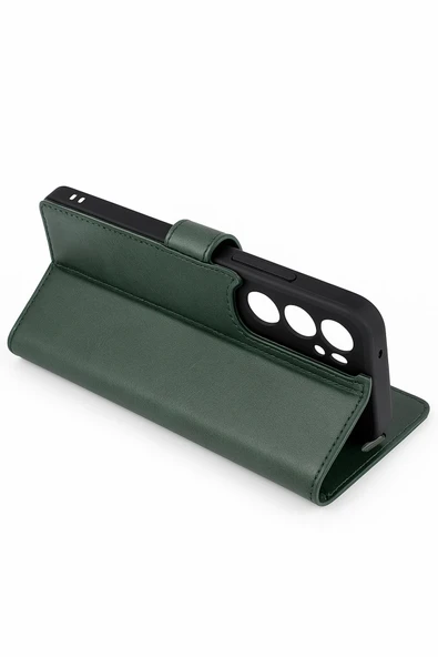 Apple iPhone 7 Trend S Plus Kapaklı Kılıf - Yeşil - Resim 2