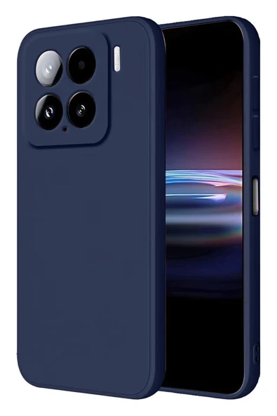 Xiaomi Mi 15 Kılıf Nano içi Kadife Silikon - Lacivert ürün görseli