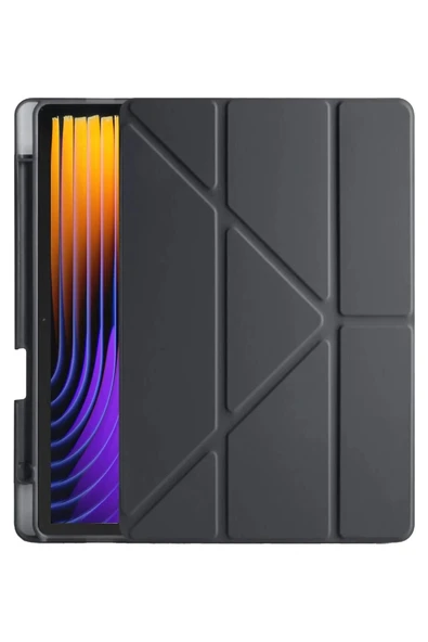 Xiaomi Pad 7 Pro Kılıf Kalemlikli Mars Tablet Kılıfı - Siyah ürün görseli