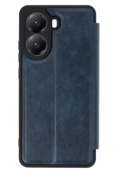 Xiaomi Poco X7 Pro Kılıf Flip Cover - Lacivert - Resim 2