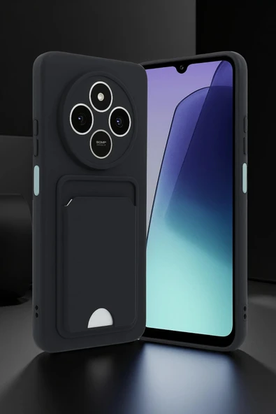 Xiaomi Redmi 14C Kelvin Kartvizitli Silikon - Bordo - Resim 2