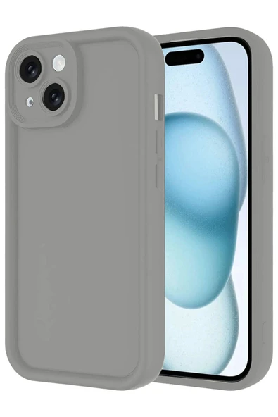 iPhone 14 Kılıf Viera Silikon - Gri ürün görseli