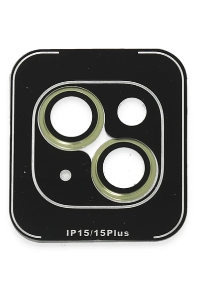 iPhone 15 PVD Metal Kamera Lens - Sarı ürün görseli