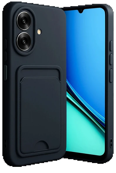 Realme Note 60 Kelvin Kartvizitli Silikon - Siyah - Resim 2