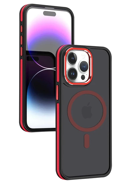 iPhone 15 Pro Winner Magsafe Kapak - Kırmızı ürün görseli