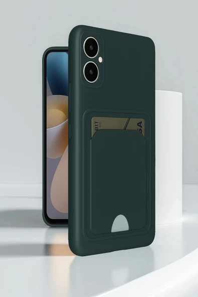 Samsung Galaxy A05 Kelvin Kartvizitli Silikon - Siyah - Resim 2