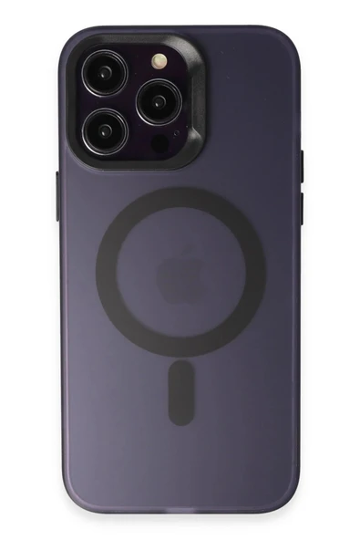 iPhone 15 Pro Kılıf Mateks Magsafe Kapak - Derin Mor ürün görseli