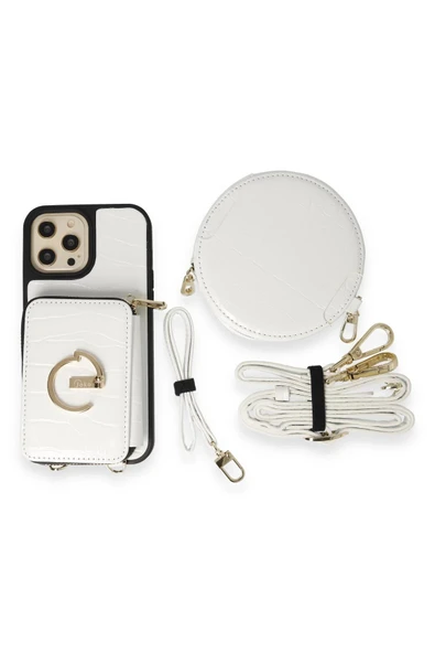 iPhone 14 Pro Max Kılıf Ermes Kapak - Beyaz ürün görseli