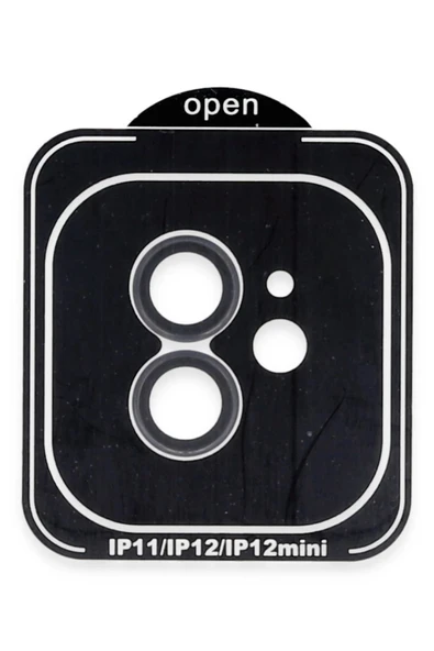 iPhone 11 PVD Metal Kamera Lens - Siyah ürün görseli