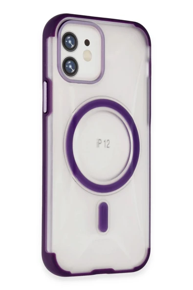 iPhone 12 Hilton Magsafe Kapak - Derin Mor - Resim 2