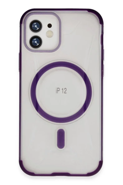 iPhone 12 Hilton Magsafe Kapak - Derin Mor ürün görseli