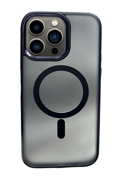 iPhone 15 Pro Solid Magsafe Kapak - Derin Mor ürün görseli