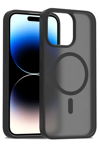 iPhone 14 Pro Max Jota Magsafe Kapak - Siyah - Resim 4