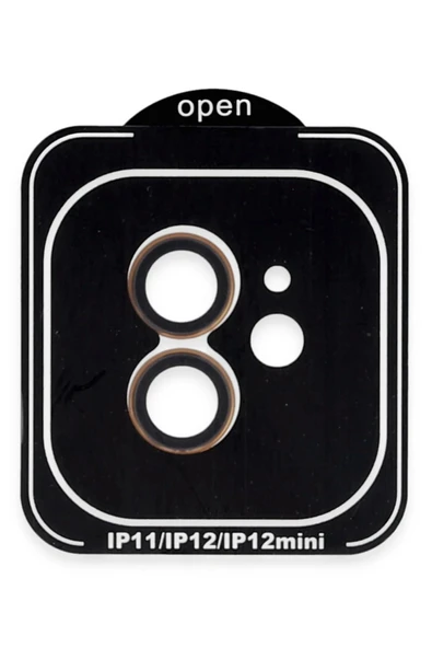 iPhone 11 PVD Metal Kamera Lens - Turuncu ürün görseli