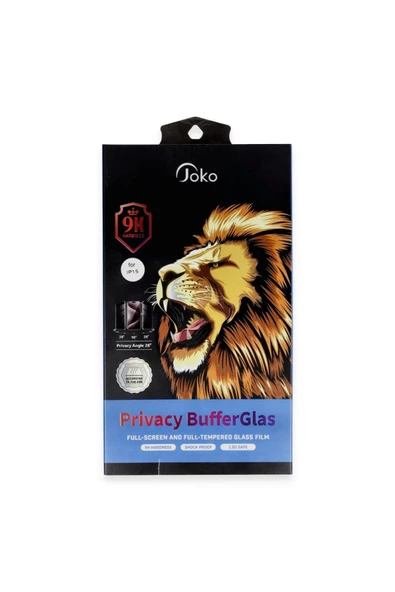 iPhone 16 Pro Buffer Hayalet Cam Ekran Koruyucu - Siyah ürün görseli