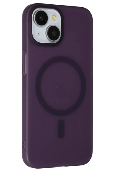 iPhone 15 Plus Tuna PC Slim Magsafe Kapak - Derin Mor ürün görseli