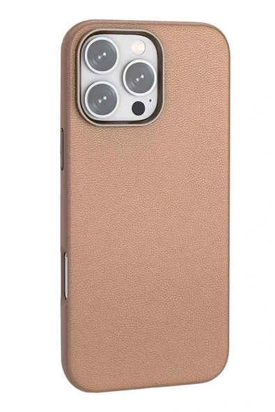 iPhone 16 Pro Wonder Deri Magsafe Kapak - Bronz ürün görseli