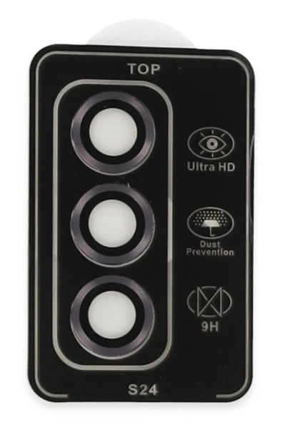 Samsung Galaxy S24 PVD Metal Kamera Lens - Derin Mor - Resim 2