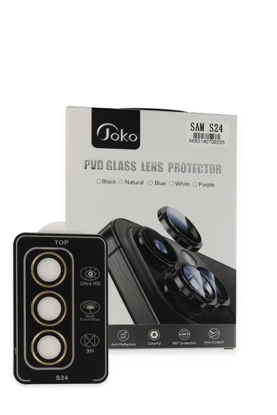 Samsung Galaxy S24 PVD Metal Kamera Lens - Gold ürün görseli