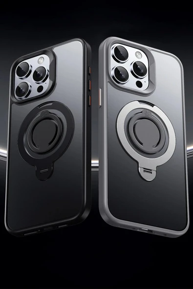 iPhone 16 Avatar 360 Dönen Magsafe Kapak - Lacivert - Resim 4