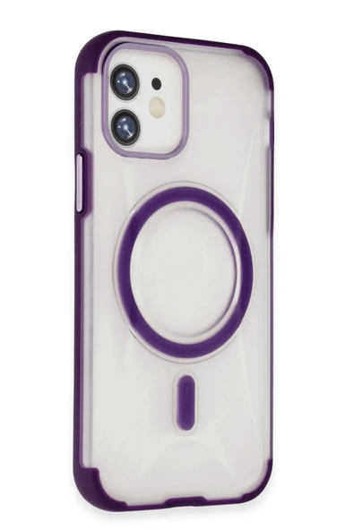 iPhone 11 Hilton Magsafe Kapak - Derin Mor - Resim 3