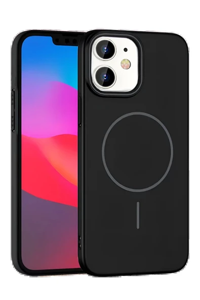 iPhone 11 Broş Magsafe Kapak - Siyah ürün görseli