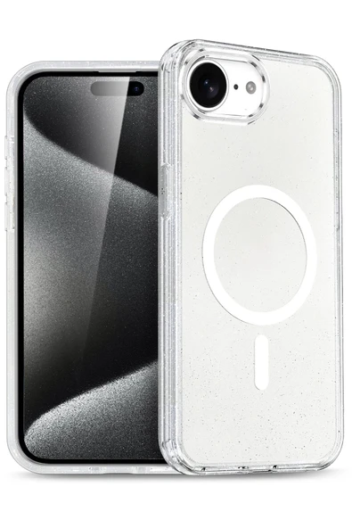 Apple iPhone 16E Star Magsafe Kapak - Şeffaf ürün görseli