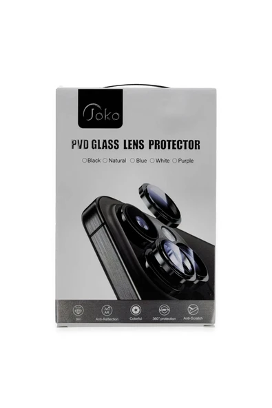 iPhone 16 Pro Max PVD Metal Kamera Lens - Gümüş - Resim 2