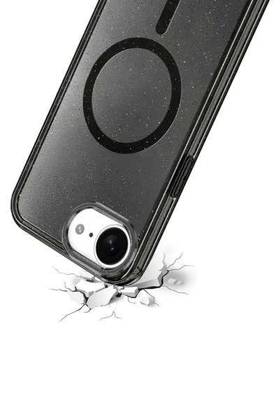 Apple iPhone 16E Star Magsafe Kapak - Siyah - Resim 2