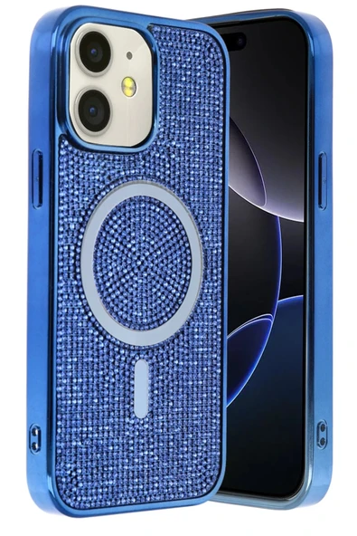 Apple iPhone 11 Helen Magsafe Kapak - Lacivert - Resim 2