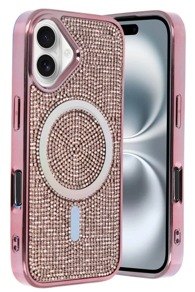 Apple iPhone 16 Helen Magsafe Kapak - Pembe - Resim 3