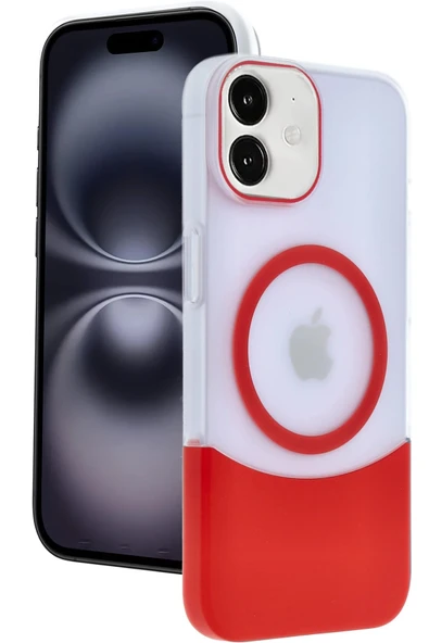 iPhone 11 Velar Magsafe Kapak - Kırmızı - Resim 2