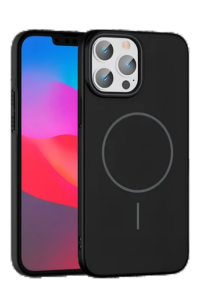 iPhone 14 Pro Max Broş Magsafe Kapak - Siyah ürün görseli