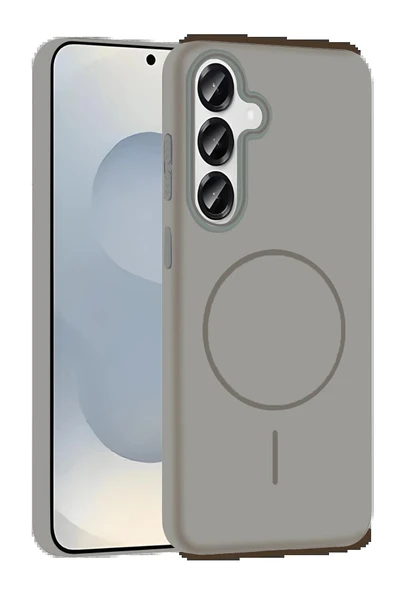 Samsung Galaxy S25 Broş Magsafe Kapak - Titan Gri ürün görseli
