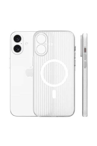 iPhone 16 Line Magsafe Kapak - Beyaz ürün görseli