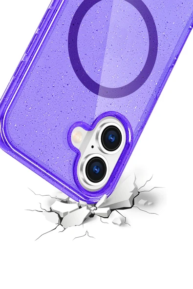 Apple iPhone 16 Star Magsafe Kapak - Mor - Resim 3